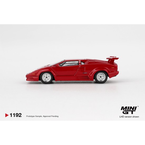 1/64 LAMBORGHINI COUNTACH 25TH ANNIVERSARY RED (LHD) BLISTER PACKAGING