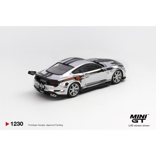 1/64 SHELBY GT500 DRAGON SNAKE CONCEPT CHROME SILVER (LHD) BLISTER PACKAGING