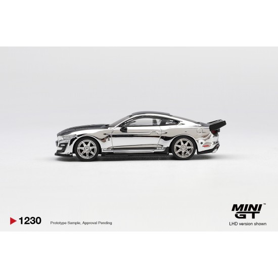 1/64 SHELBY GT500 DRAGON SNAKE CONCEPT CHROME SILVER (LHD) BLISTER PACKAGING