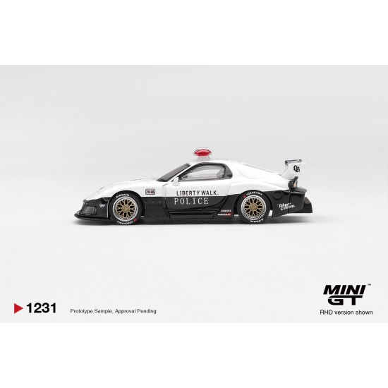 1/64 MAZDA RX-7 LB-SUPER SILHOUETTE POLICE (RHD) BLISTER PACKAGING