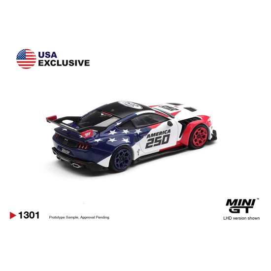 1/64 FORD MUSTANG GTD AMERICA 250 USA EXCLUSIVE (LHD) BLISTER PACKAGING 1/64 FORD MUSTANG GTD AMERICA 250 USA EXCLUSIVE (LHD) BLISTER PACKAGING