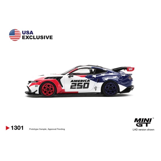 1/64 FORD MUSTANG GTD AMERICA 250 USA EXCLUSIVE (LHD) BLISTER PACKAGING 1/64 FORD MUSTANG GTD AMERICA 250 USA EXCLUSIVE (LHD) BLISTER PACKAGING