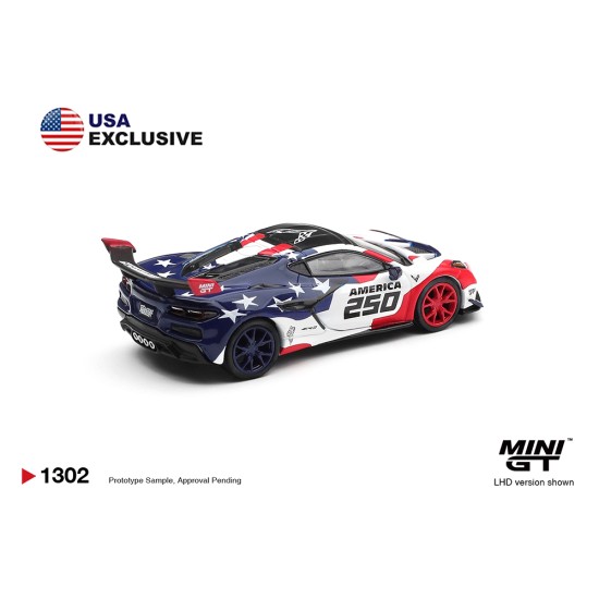 1/64 CHEVROLET CORVETTE ZR1 AMERICA 250 USA EXCLUSIVE (LHD) BLISTER PACKAGING