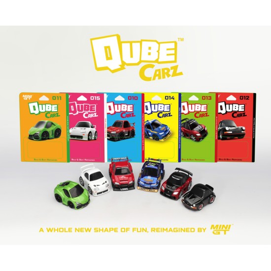 MINI GT QUBE CARZ SERIES 2 COMPLETE SET OF 6 STYLE CARS