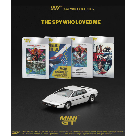 1/64 LOTUS ESPRIT S1 THE SPY WHO LOVED ME (RHD) ENGLISH BLISTER PACKAGING