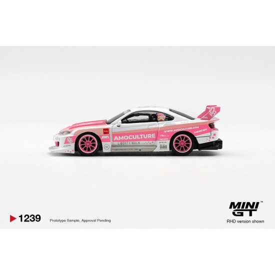 1/64 NISSAN SILVIA (S15) LB-SUPER SILHOUETTE AMOCULTURE (RHD) BLISTER 1/64 NISSAN SILVIA (S15) LB-SUPER SILHOUETTE AMOCULTURE (RHD) BLISTER