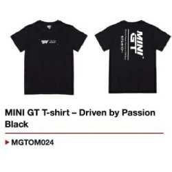 MINI GT T-SHIRT - DRIVEN BY PASSION BLACK - LARGE MGTOM024-L MINI GT T-SHIRT - DRIVEN BY PASSION BLACK - LARGE MGTOM024-L