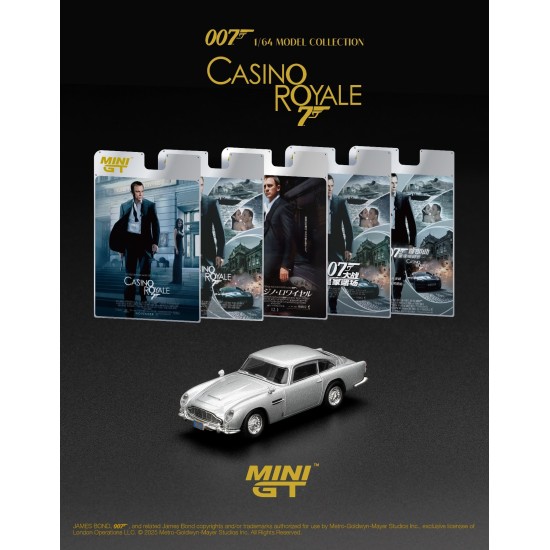 1/64 ASTON MARTIN DB5 CASINO ROYALE (LHD) JAPANESE BLISTER PACKAGING