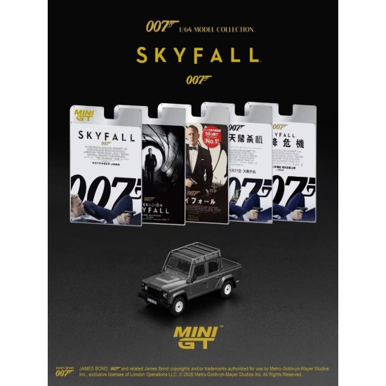 1/64 LAND ROVER DEFENDER 110 CREW CAB SKYFALL (LHD) SPANISH BLISTER PACKAGING