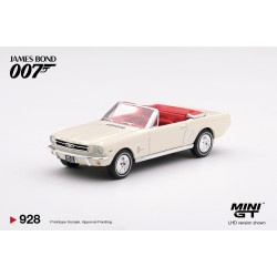 1/64 FORD MUSTANG CONVERTIBLE 1964 GOLDFINGER (LHD) ENGLISH BLISTER PACKAGING