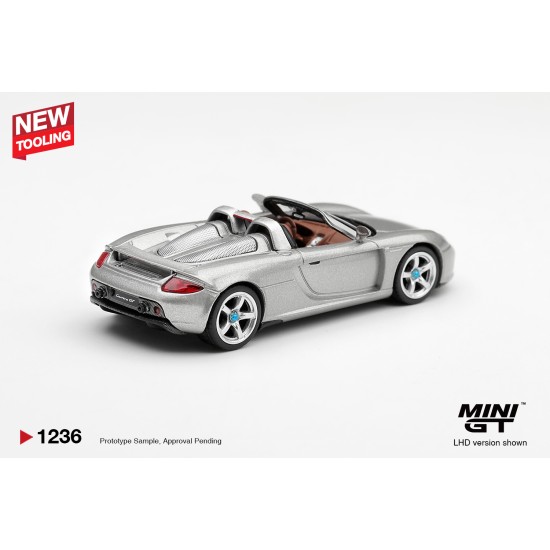 1/64 PORSCHE CARRERA GT GT SILVER (LHD) BLISTER PACKAGING