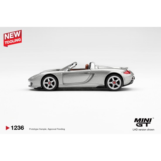 1/64 PORSCHE CARRERA GT GT SILVER (LHD) BLISTER PACKAGING