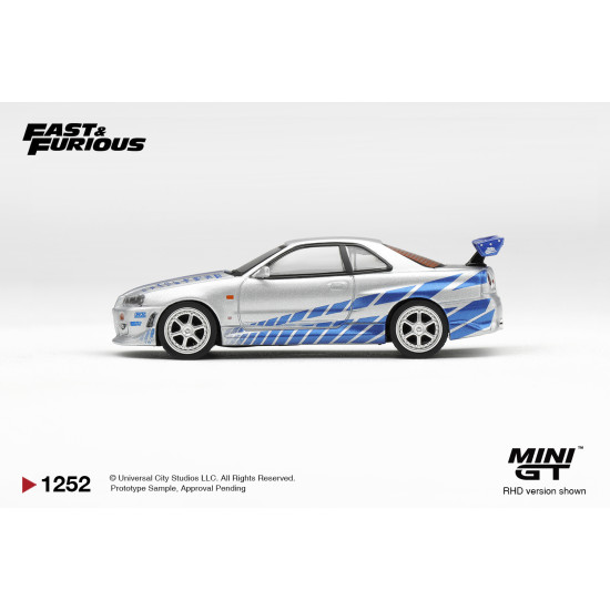 1/64 NISSAN SKYLINE GT-R C-WEST 2 FAST 2 FURIOUS BRIAN O CONNER (RHD) BLISTER PACKAGING