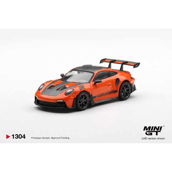 1/64 PORSCHE 911 (992) GT3 RS WEISSACH PACKAGE GULF ORANGE (LHD) BLISTER PACKAGING