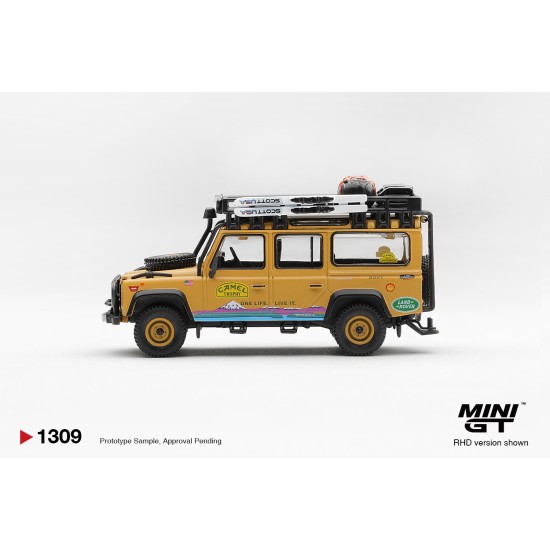 1/64 LAND ROVER DEFENDER 110 1998 CAMEL TROPHY TIERRA DEL FUEGO CT.10 USA (RHD)