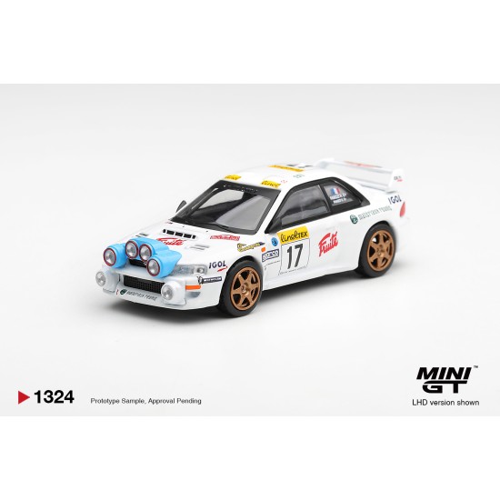 1/64 SUBARU IMPREZA WRC98 NO.17 1999 RALLY MONTE-CARLO (LHD) BLISTER PACKAGING