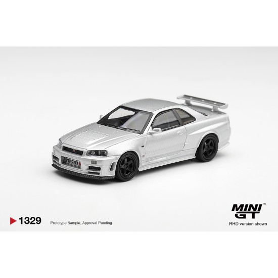 1/64 NISSAN NISMO R34GT-R Z-TUNE Z-TUNE SILVER (RHD) BLISTER PACKAGING