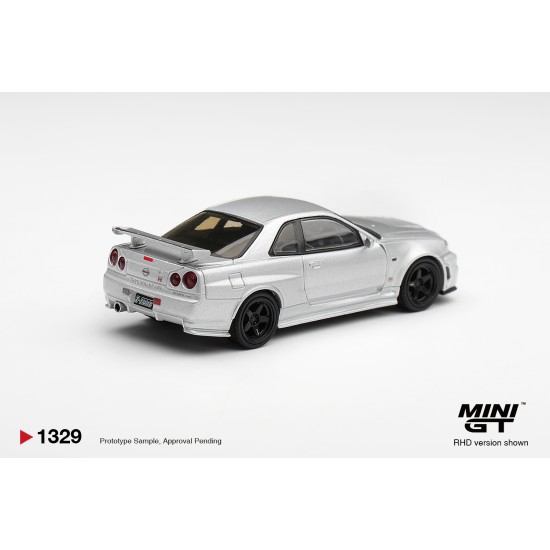1/64 NISSAN NISMO R34GT-R Z-TUNE Z-TUNE SILVER (RHD) BLISTER PACKAGING