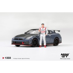 1/64 NISSAN GT-R NISMO 2024 TSUKUBA PRODUCTION CAR LAP RECORD W/MATSUDA FIGURE TSUGIO MATSUDA COLLECTION (RHD)