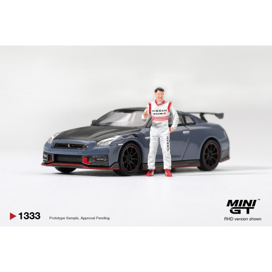 1/64 NISSAN GT-R NISMO 2024 TSUKUBA PRODUCTION CAR LAP RECORD W/MATSUDA FIGURE TSUGIO MATSUDA COLLECTION (RHD)