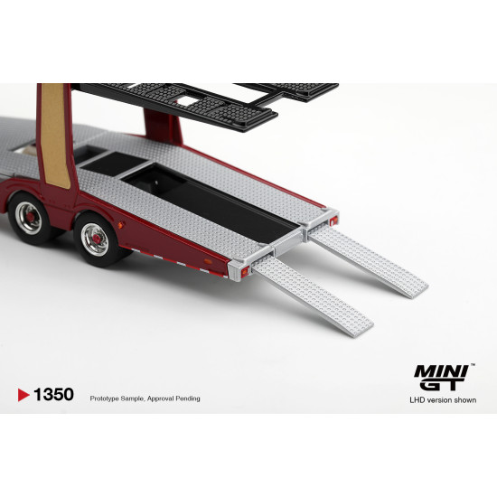 1/64 SCANIA 770S A6X4NA CAR TRANSPORTER V8 50TH ANNIVERSARY PLUS CAR TRANSPORTER RED (RHD)