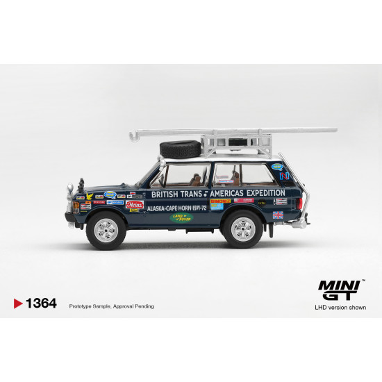 1/64 RANGE ROVER 1971 BRITISH TRANS-AMERICAS EXPEDITION (VXC-765K) (LHD)