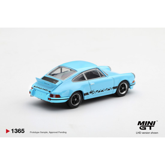 1/64 PORSCHE 911 CARRERA RS 2.7 GULF BLUE WITH BLACK LIVERY (LHD)