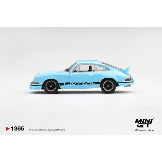 1/64 PORSCHE 911 CARRERA RS 2.7 GULF BLUE WITH BLACK LIVERY (LHD)