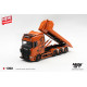 1/64 SCANIA 770S B8X4NA HOOKLIFT FLATBED ORANGE (LHD)