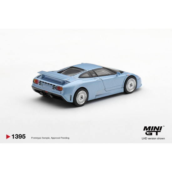 1/64 BUGATTI EB110 GT AZZURRO METALLIZZATO MONDIAL DE L'AUTOMOBILE 1992 (LHD) BLISTER PACKAGING