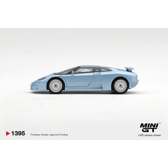 1/64 BUGATTI EB110 GT AZZURRO METALLIZZATO MONDIAL DE L'AUTOMOBILE 1992 (LHD) BLISTER PACKAGING