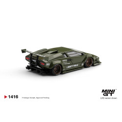 1/64 LAMBORGHINI COUNTACH LB-WORKS ARMY GREEN (LHD) BLISTER PACKAGING