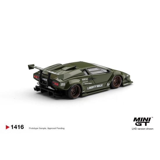 1/64 LAMBORGHINI COUNTACH LB-WORKS ARMY GREEN (LHD)