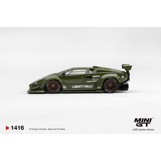 1/64 LAMBORGHINI COUNTACH LB-WORKS ARMY GREEN (LHD)