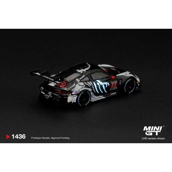 1/64 PORSCHE 911 GT3 R (992) NO.77 AO RACING SKELETON REXY 2026 IMSA PETIT LE MANS (LHD) BLISTER PACKAGING