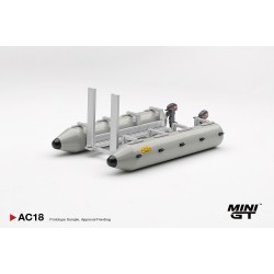 1/64 CAMEL TROPHY PONTOON RAFT (PLASTIC AND ALLOY)
