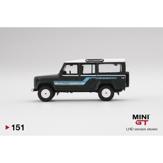 1/64 LAND ROVER DEFENDER 110 1985 COUNTY STATION WAGON GREY (LHD)