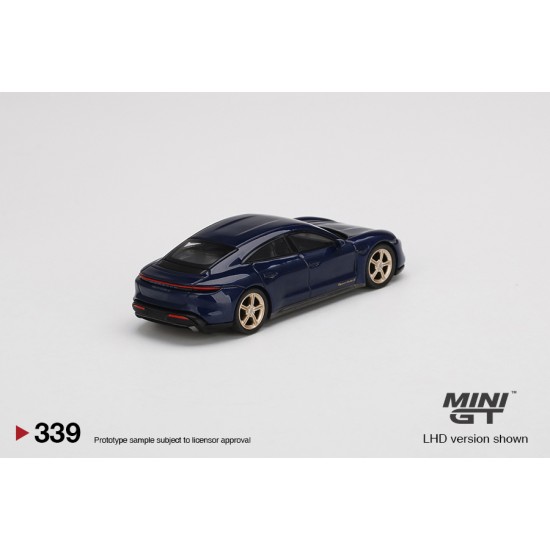 1/64 PORSCHE TAYCAN TURBO S GENTIAN BLUE METALLIC (RHD)