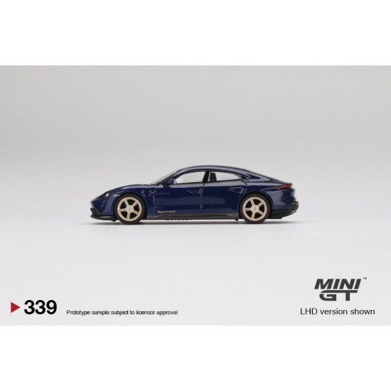 1/64 PORSCHE TAYCAN TURBO S GENTIAN BLUE METALLIC (RHD)