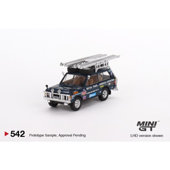 1/64 RANGE ROVER 1971 BRITISH TRANS-AMERICAS EXPEDITION VXC-868K LHD MGT00542-L