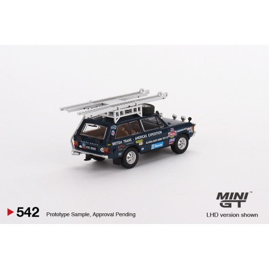 1/64 RANGE ROVER 1971 BRITISH TRANS-AMERICAS EXPEDITION VXC-868K LHD MGT00542-L