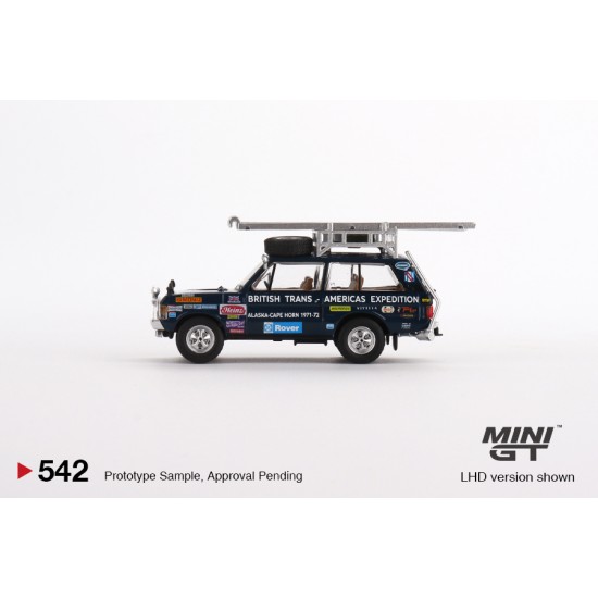 1/64 RANGE ROVER 1971 BRITISH TRANS-AMERICAS EXPEDITION VXC-868K LHD MGT00542-L