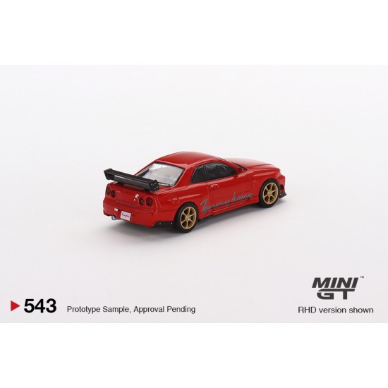 1/64 NISSAN GT-R (R34) TOMMYKAIRA R-Z RED (RHD) MGT00543-R