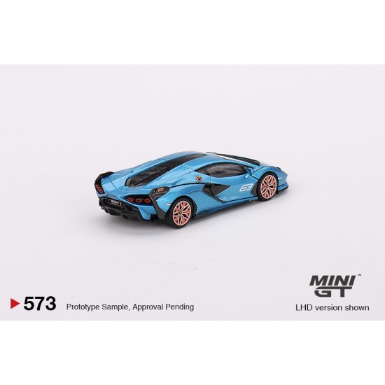 1/64 LAMBORGHINI SIAN FKP 37 BLUE AEGIR (LHD) MGT00573-L