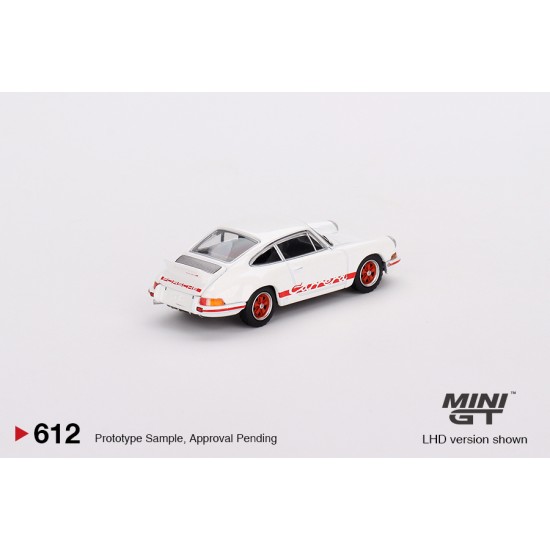 1/64 PORSCHE 911 CARRERA RS 2.7 GRAND PRIX WHITE WITH RED LIVERY (LHD)