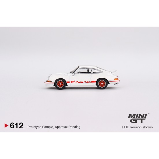 1/64 PORSCHE 911 CARRERA RS 2.7 GRAND PRIX WHITE WITH RED LIVERY (LHD)