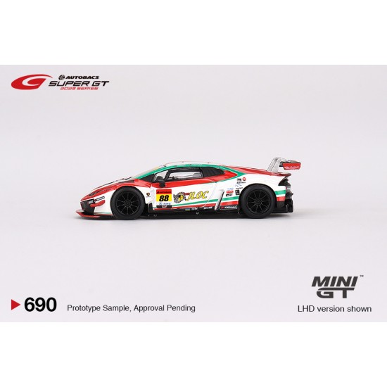 1/64 LAMBORGHINI HURACAN GT3 EVO NO.88 JLOC LAMBORGHINI GT3 JLOC 2023 SUPER GT