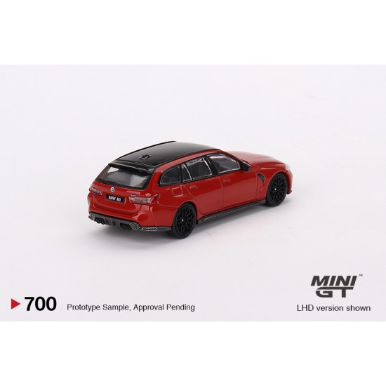 1/64 BMW M3 COMPETITION TOURING (G81) TORONTO RED METALLIC (LHD)