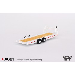 1/64 CAR HAULER TRAILER WHITE MGTAC21