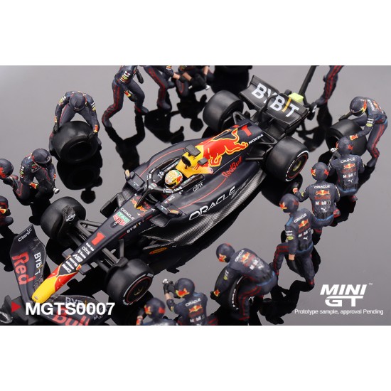 1/64 ORACLE RED BULL RB18 NO.1 VERSTAPPEN 2022 ABU DHABI GP F1 PIT CREW MGTS0007